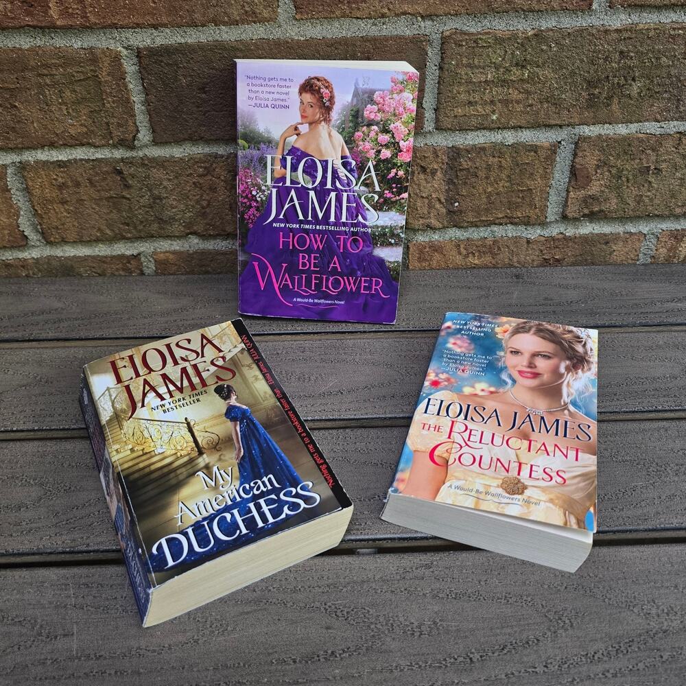 3 Romance Novels Eloisa James Duchess Countess Wallflower Fiction Novels Lot
